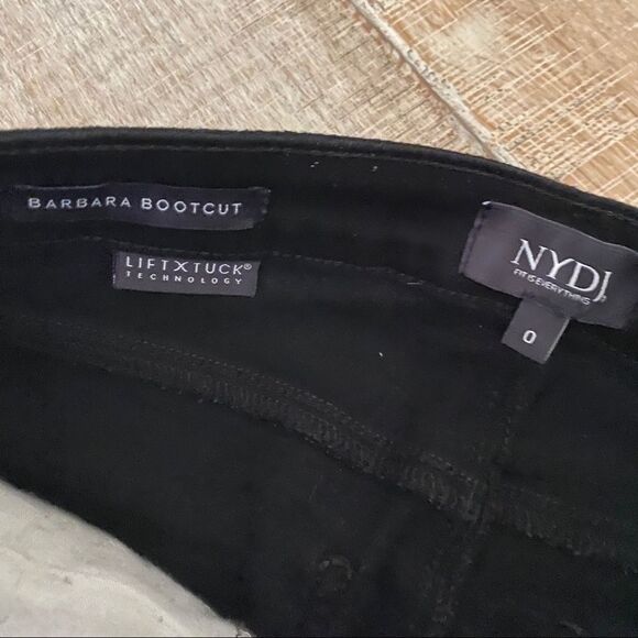 NWT! NYDJ black Barbara bootcut Jeans 0 - Picture 5 of 9